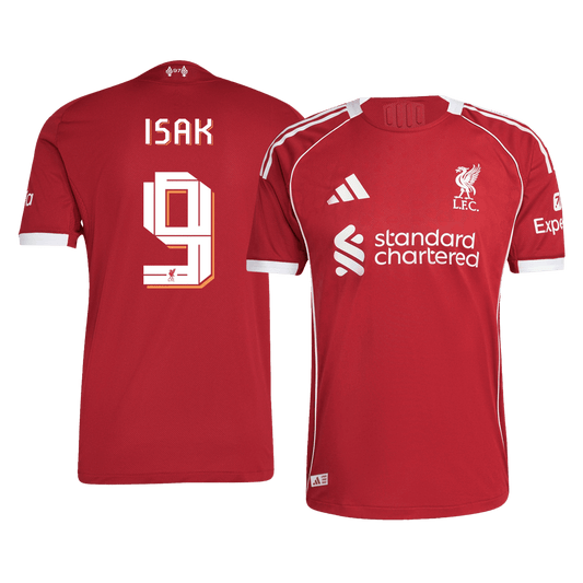 ISAK #9 Liverpool Home Premium Soccer Jersey 2025/26