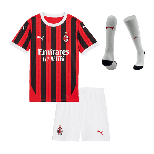 AC Milan Home Kids Soccer Jerseys Full Kit 2024/25