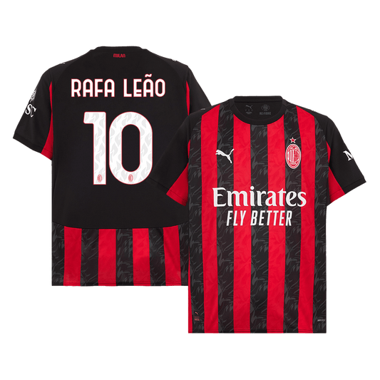 RAFA LEAO #10 AC Milan Home Soccer Jersey 2025/26