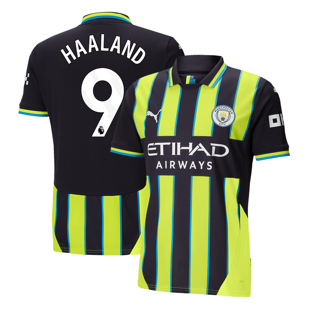 HAALAND #9 Manchester City Away Soccer Jersey 2024