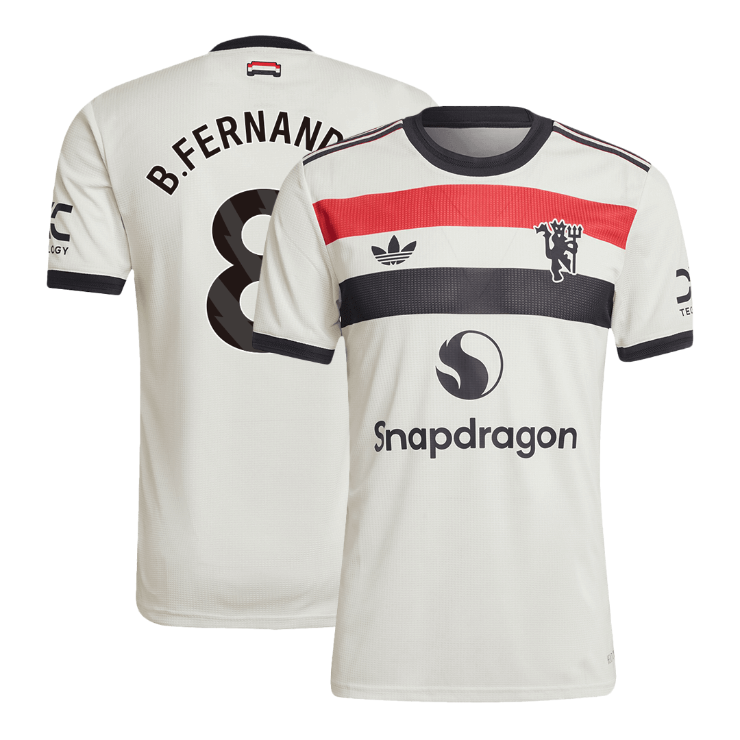 B.FERNANDES #8 Manchester United Third Away Premium Soccer Jersey 2024/25