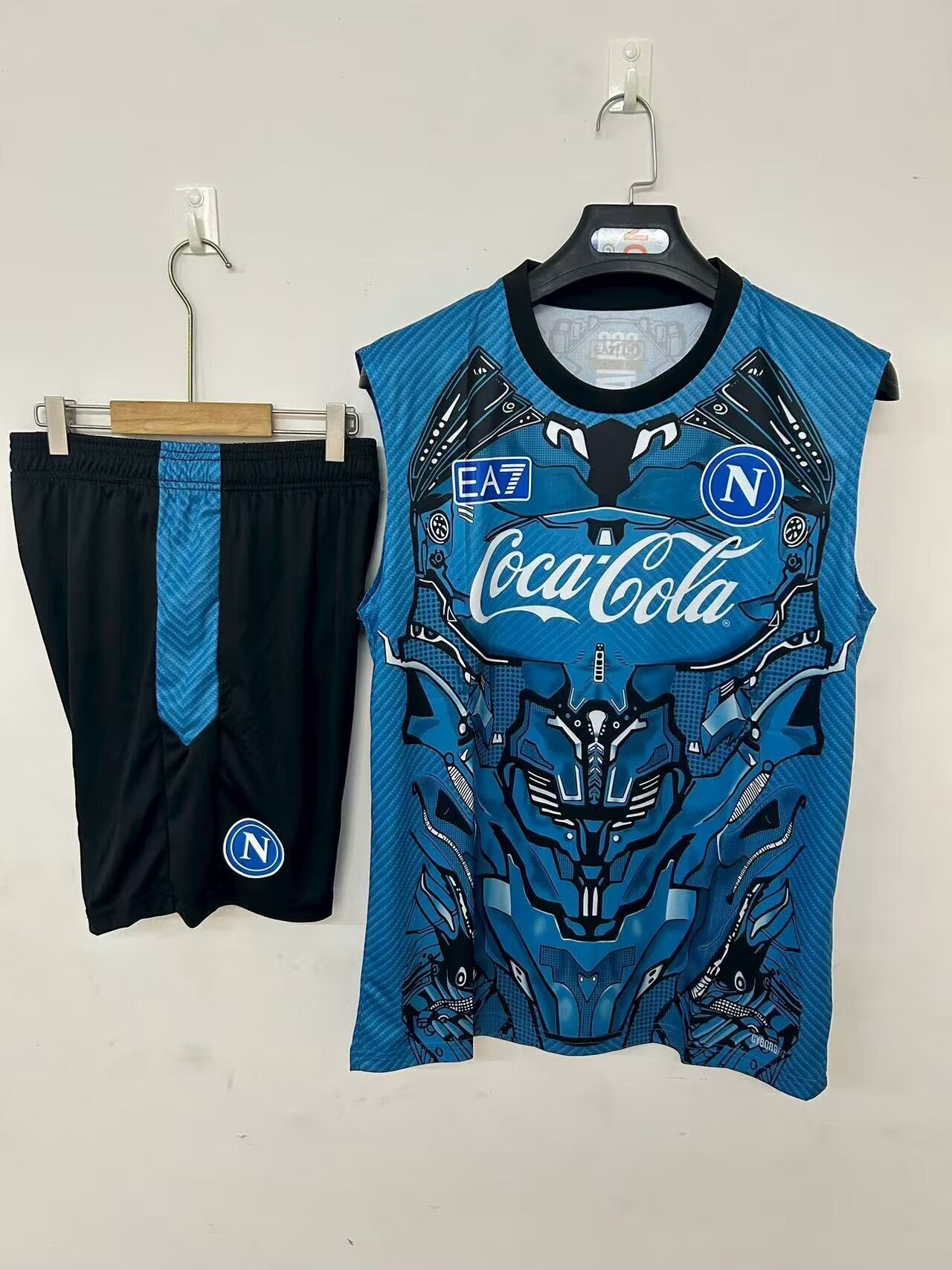 25/26 Napoli blue Vest Sleeveless training Fan Jersey