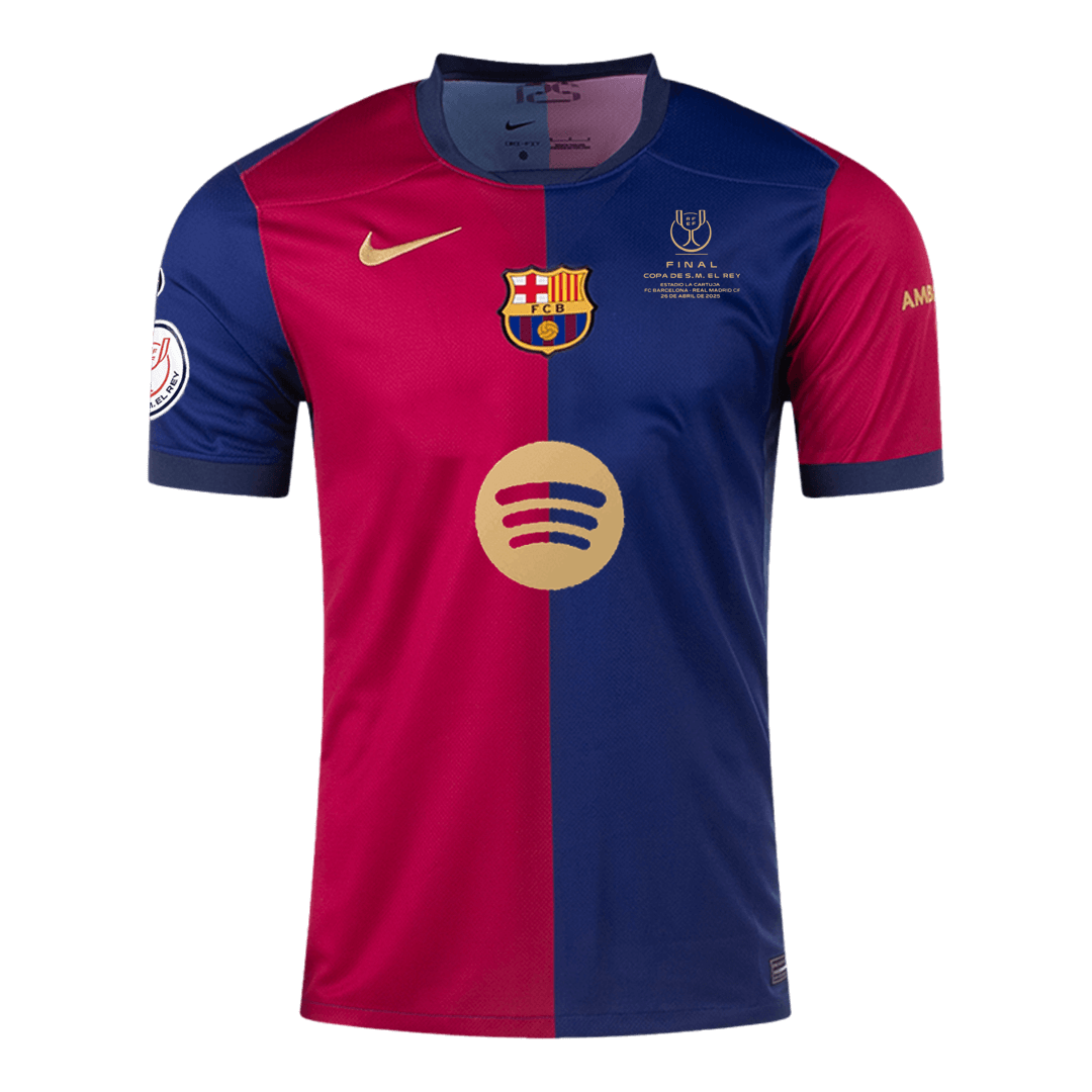 Barcelona Home Soccer Jersey 2024/25 Copa del Rey Final