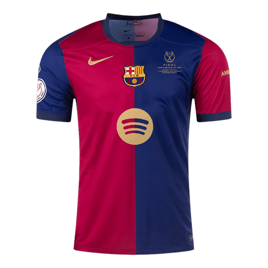 Barcelona Home Soccer Jersey 2024/25 Copa del Rey Final