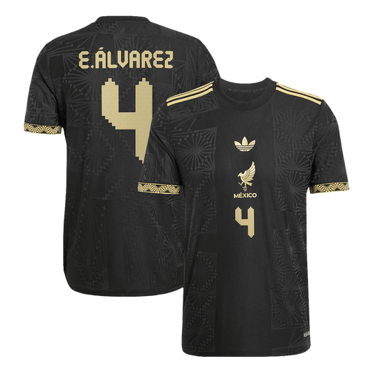 E.ALVAREZ #4 Mexico Third Away Premium Soccer Jersey 2025 /Gold Cup