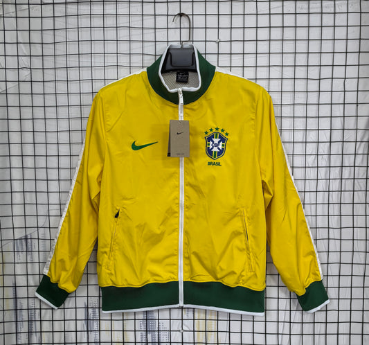 Brazil 2010 Retro World Cup Windbreaker Yellow