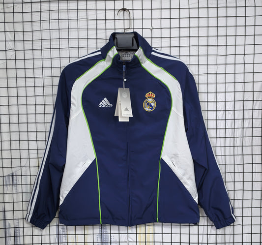 Real Madrid 2010/11 Retro Windbreaker Blue