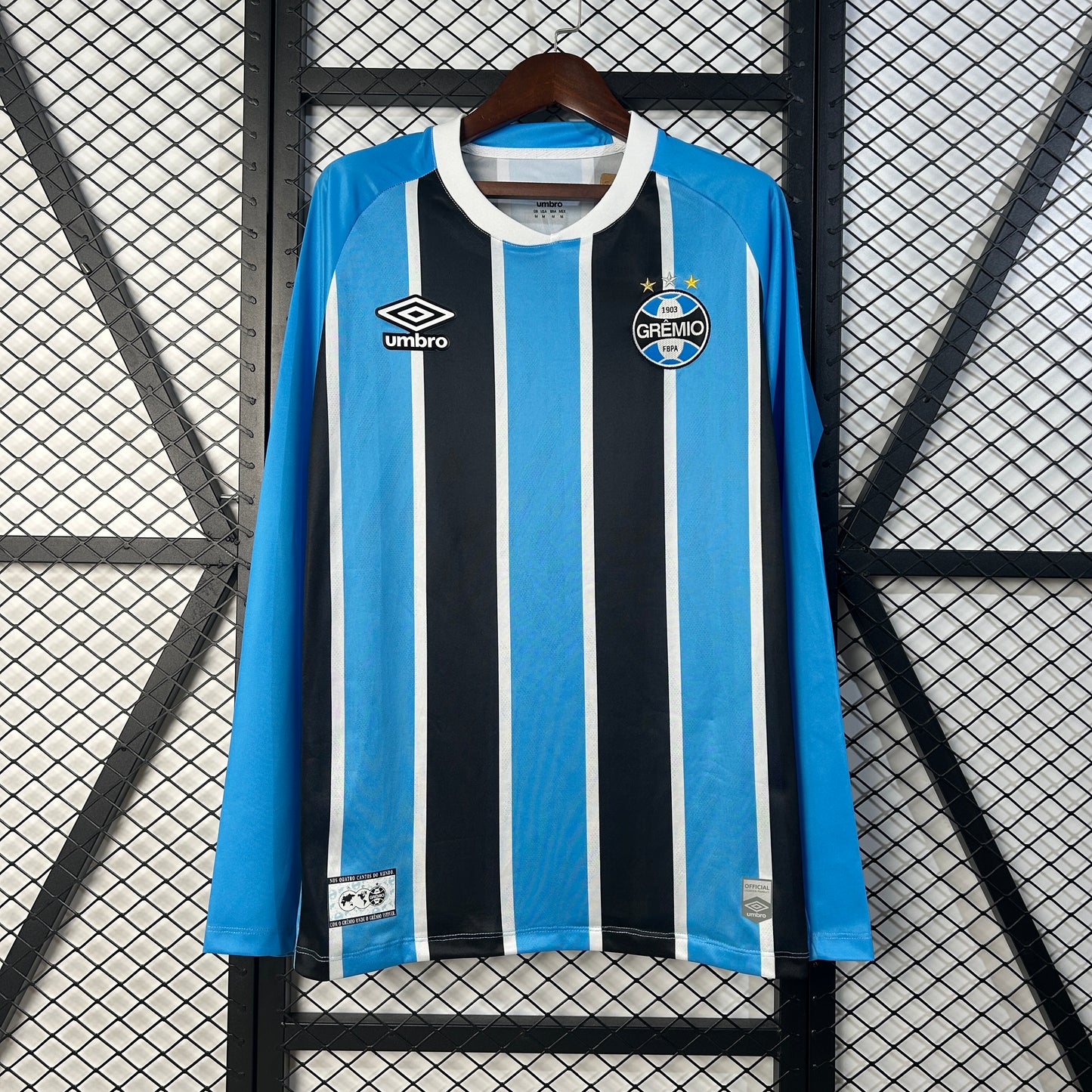 25/26 Gremio Home Long Sleeve Soccer Fan Jersey