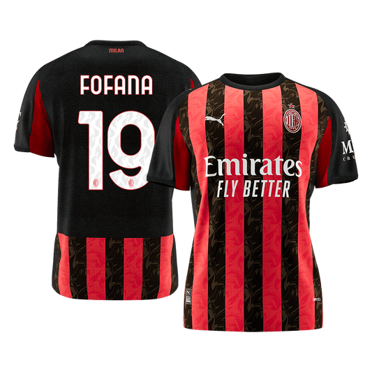 FOFANA #19 AC Milan Home Soccer Jersey 2025/26