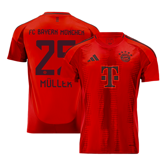 MULLER #25 Bayern Munich Home Soccer Jersey 2024/25