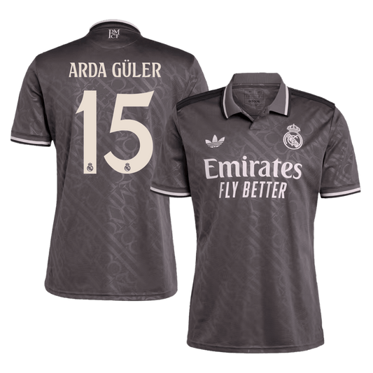 ARDA GULER #15 Real Madrid Third Away Soccer Jersey 2024