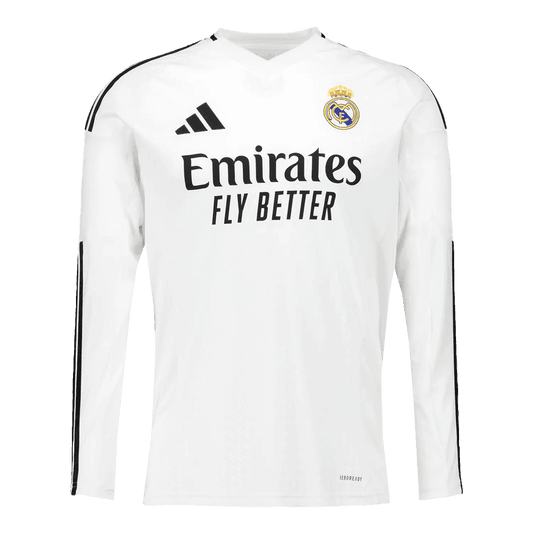 Real Madrid Home Long Sleeve Soccer Jersey 2024/25