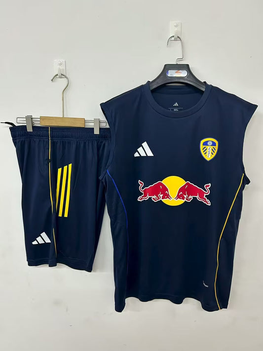 25/26 Leeds United royal blue Vest Sleeveless training Fan Jersey