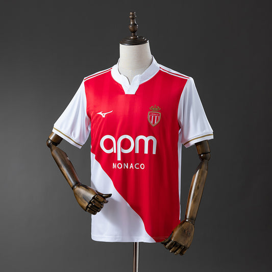 25/26 AS Monaco Home red soccer Fan Jersey