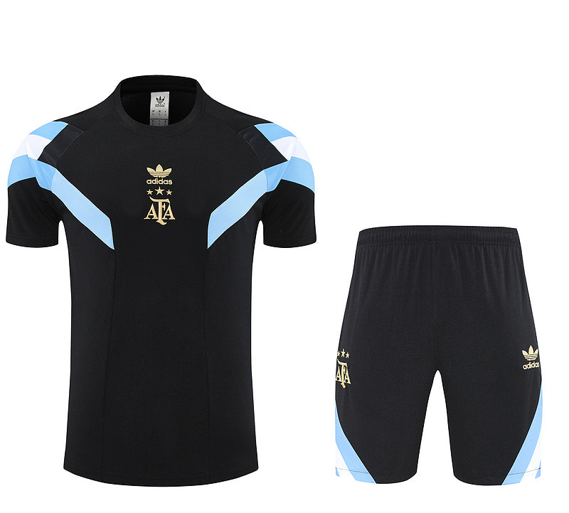 2025 Argentina Black Training Fan Jersey