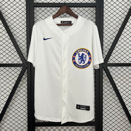 25/26 Chelsea White Baseball Fan Jersey