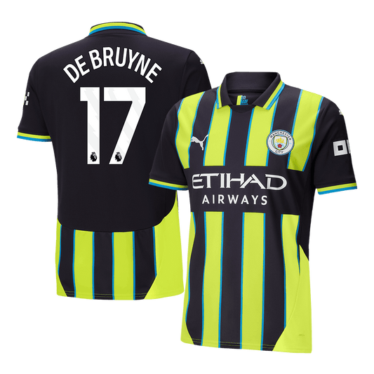 DE BRUYNE #17 Manchester City Away Soccer Jersey 2024