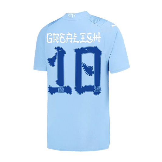 GREALISH #10 Manchester City Home Soccer Jersey 2023/24