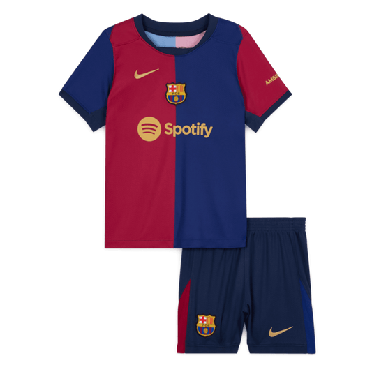 Barcelona Home Kids Soccer Jerseys Kit 2024/25