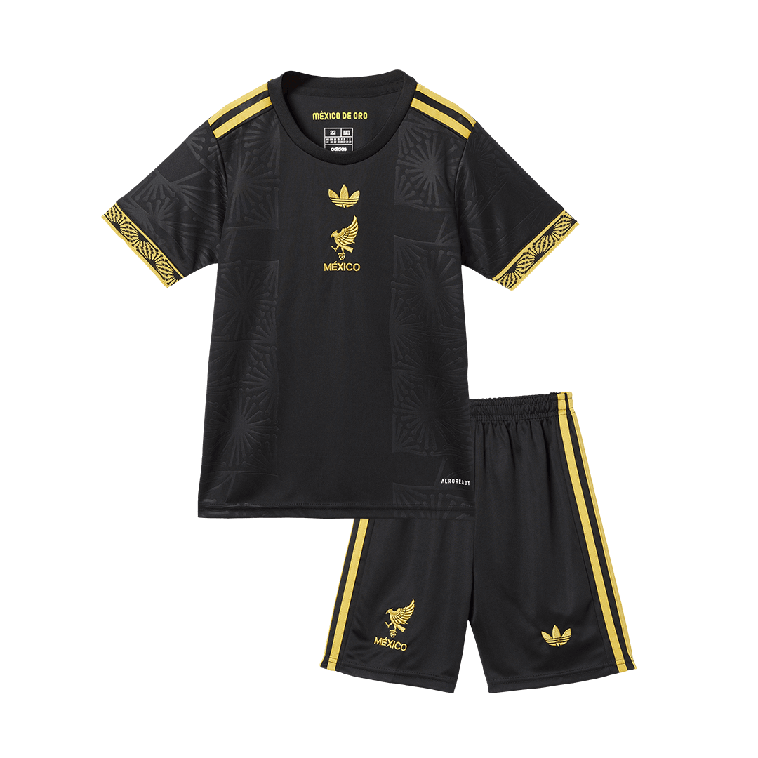 Mexico Third Away Kids Soccer Jerseys Kit 2025 Gold Cup