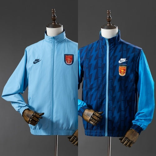 25/26 Arsenal Trench Coat Reversible Blue Windbreaker