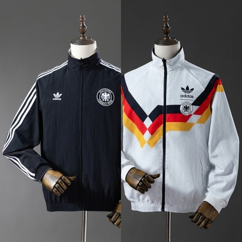 2025 Germany Trench Coat Reversible Blalck and Whtie Windbreaker