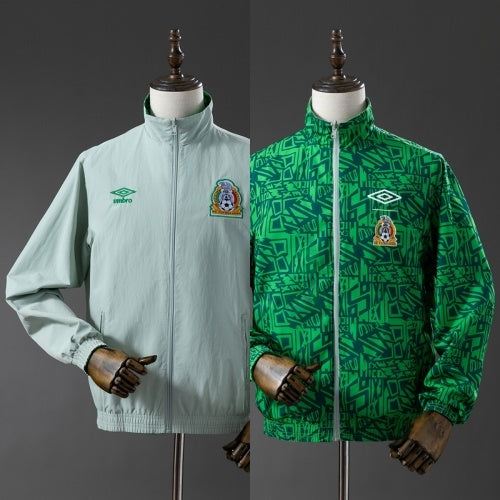2025 Mexico Trench Coat Reversible Windbreaker