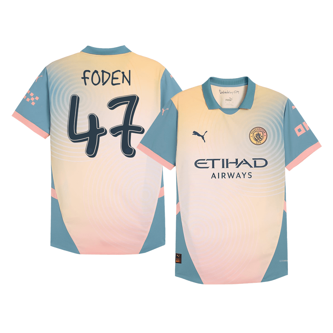 FODEN #47 Manchester City Fourth Away Premium Soccer Jersey 2024/25 Definitely City