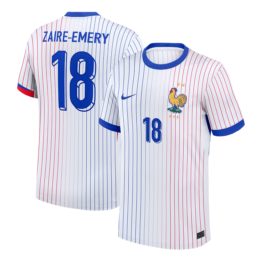 ZAIRE/EMERY #18 France Away Soccer Jersey 2024