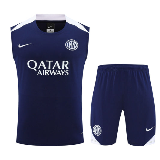 Inter Milan 2025/26 Sleeveless Training Kit Blue