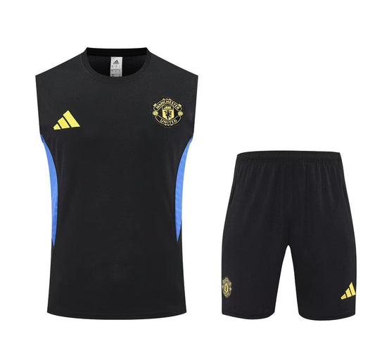 Manchester United 2025/26 Sleeveless Training Kit Black