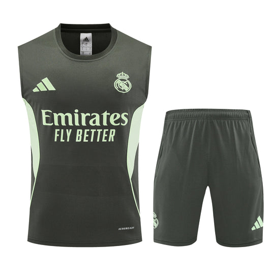 Real Madrid 2025/26 Sleeveless Training Kit Black