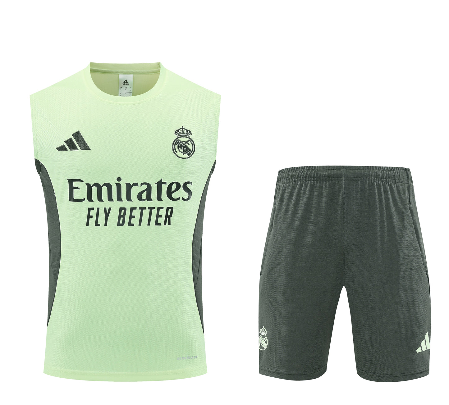 Real Madrid 2025/26 Sleeveless Training Kit Green