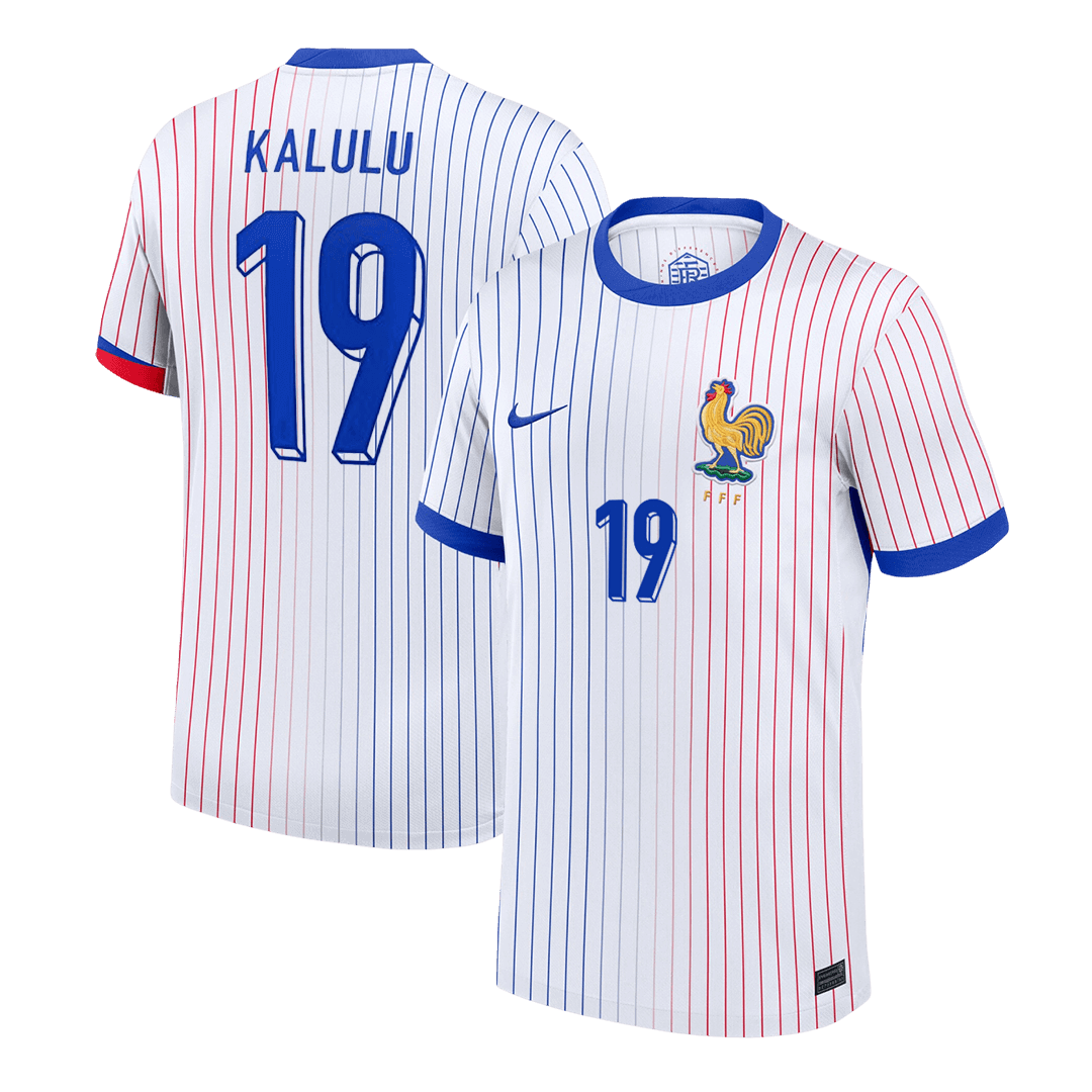 KALULU #19 France Away Soccer Jersey 2024
