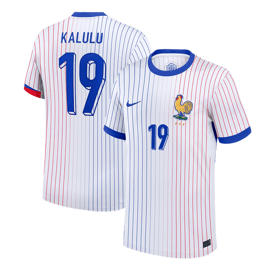 KALULU #19 France Away Soccer Jersey 2024