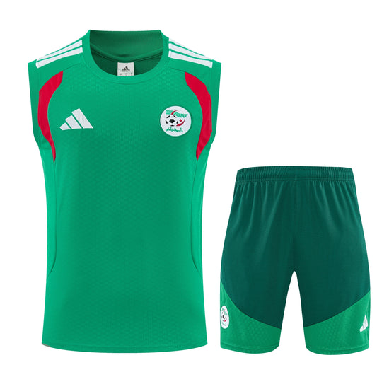 Algeria 2026 Sleeveless Training Kit Green