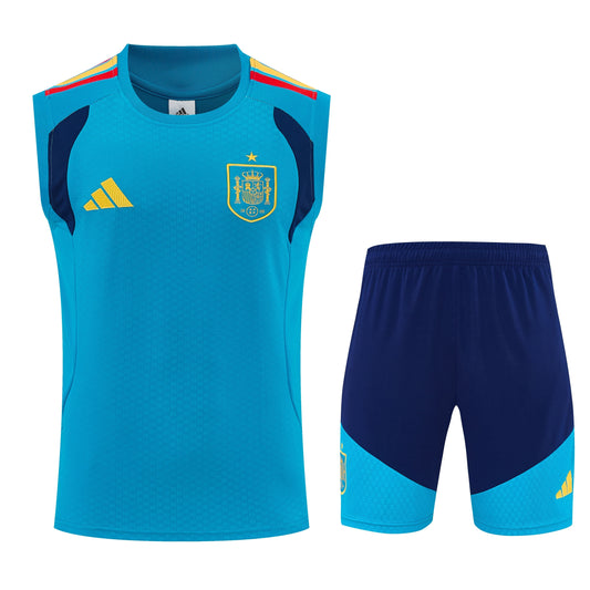 Spain 2026 World Cup Sleeveless Training Kit Blue