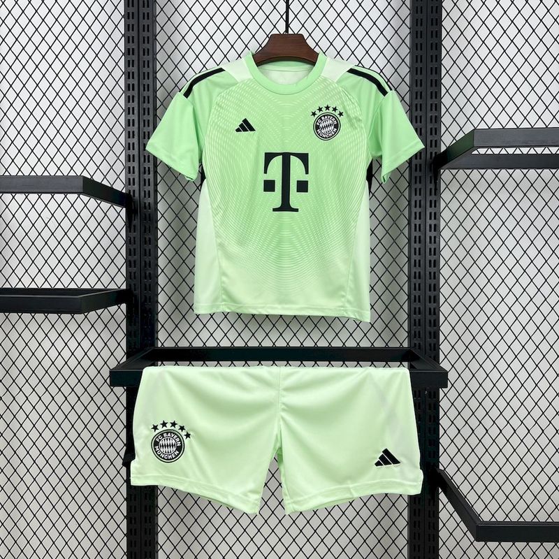 25/26 Bayern Munich Goalkeeper Kids Fan Jersey