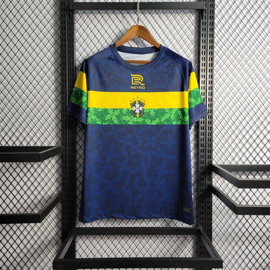 2022 World Cup Brazil Special Edition Blue Soccer Fan Jersey