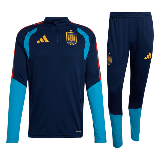 Spain 1/4 Zip Tracksuit 2026 World Cup Kids Navy