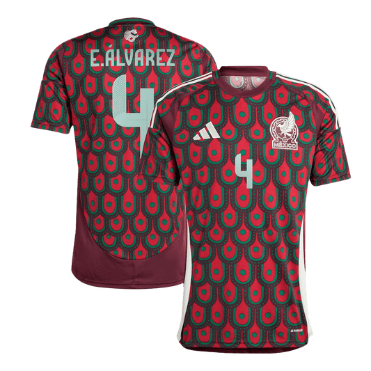 E.ALVAREZ #4 Mexico Home Soccer Jersey Copa America 2024