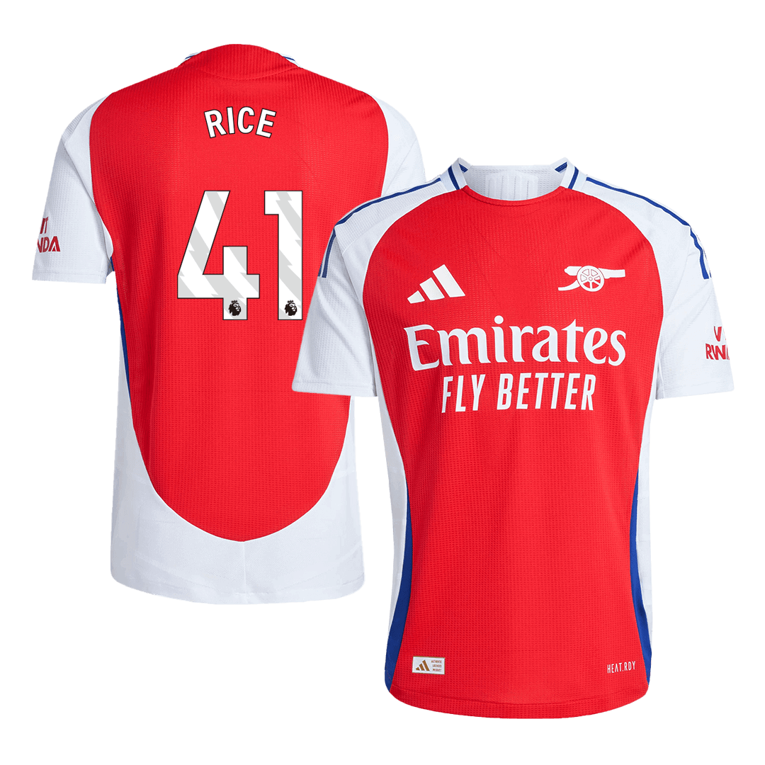 RICE #41 Arsenal Home Premium Soccer Jersey 2024/25