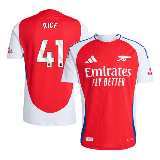 RICE #41 Arsenal Home Premium Soccer Jersey 2024/25