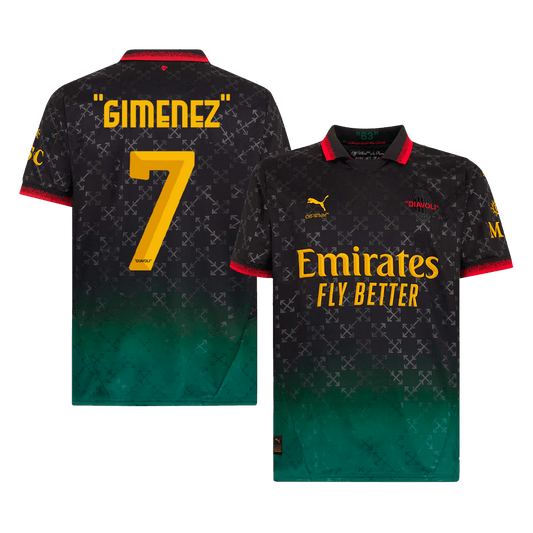 GIMENEZ- #7 AC Milan Fourth Away Soccer Jersey 2024