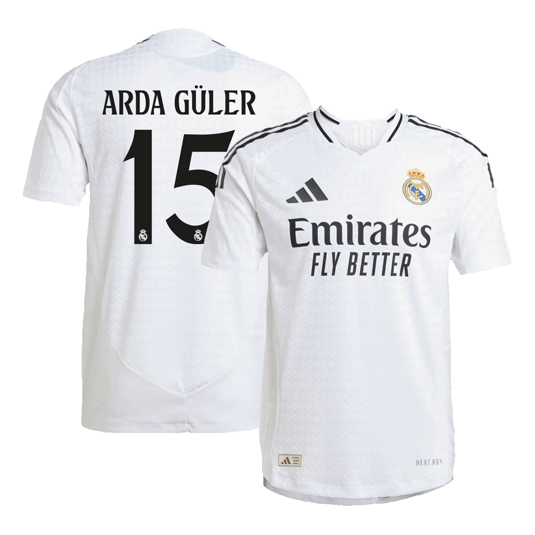 ARDA GULER #15 Real Madrid Home Premium Soccer Jersey 2024/25