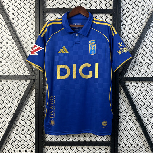25/26 Real Oviedo Home Soccer Fan Jersey