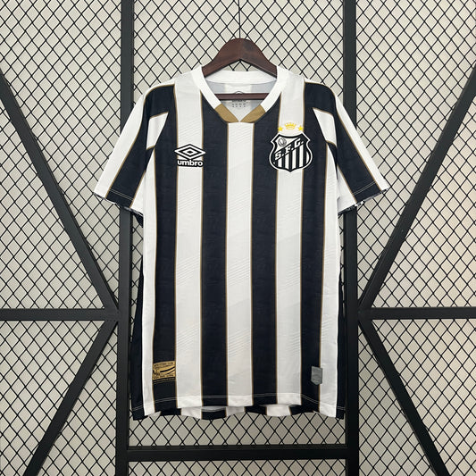 24/25 Santos away all sponsors Soccer Fan Jersey