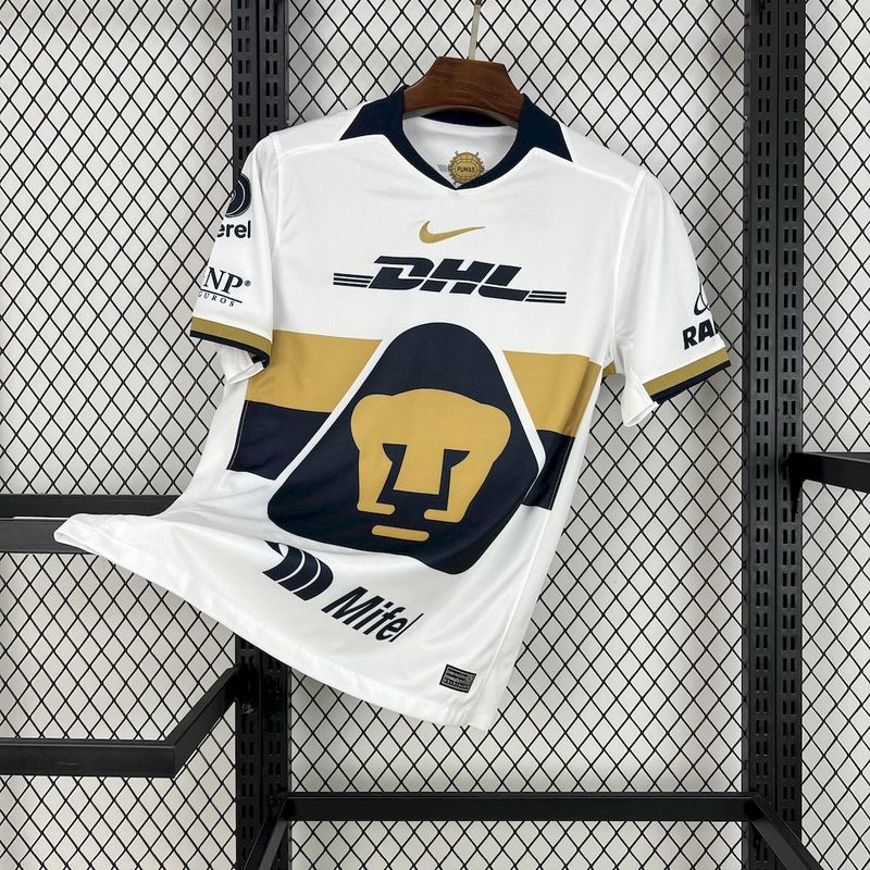 25/26 Pumas UNAM Home white soccer Fan Jersey