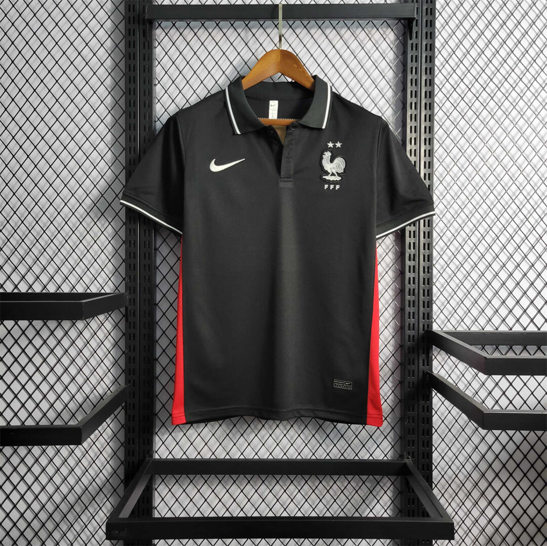 2022 World Cup France Black POLO Fan Jersey