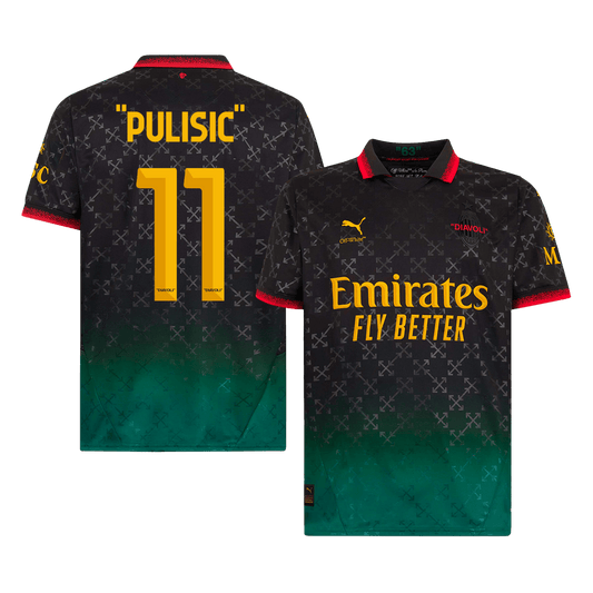 PULISIC- #11 AC Milan Fourth Away Soccer Jersey 2024